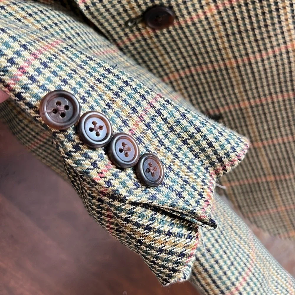 Vintage Southwick preppy classic plaid blazer sports jacket coat est M